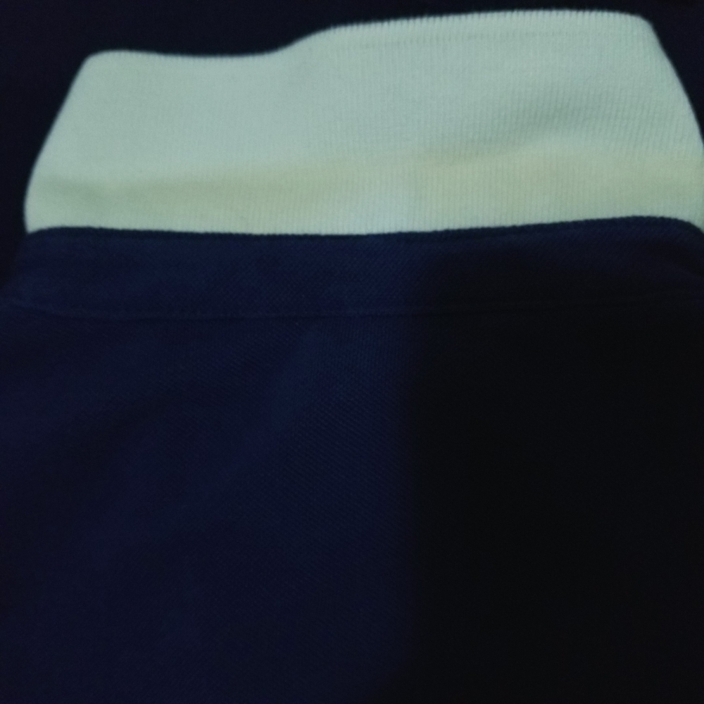 Penshoppe Short Sleeve Pique Polo Shirt Royal Blue White Men's Size Small - Picture 7 of 7
